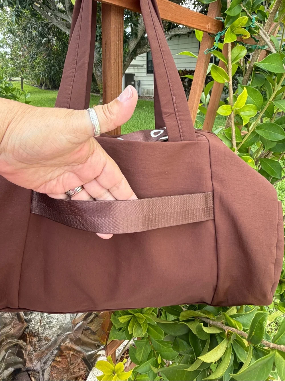 ALO Yoga Rust Brown Travel Duffel Bag